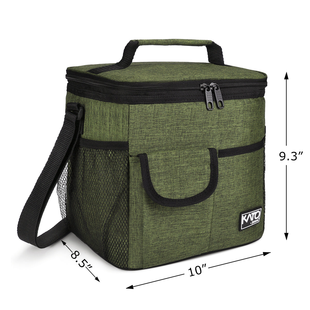 Tirrinia Reusable Lunch Cooler Bag with 4 Pockets size chart