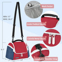 Tirrinia Lunch Cooler Tote for Camping size chart