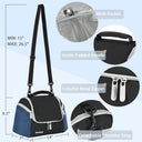 Tirrinia Lunch Cooler Tote for Camping size chart