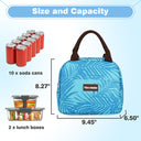 Tirrinia Small Insulated Lunch Cooler Bag for Kids size chart