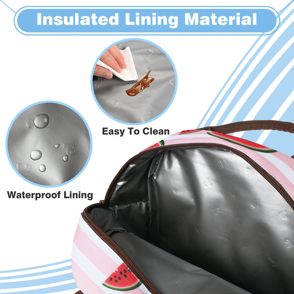 Tirrinia Small Insulated Lunch Cooler Bag for Kids close-up detail