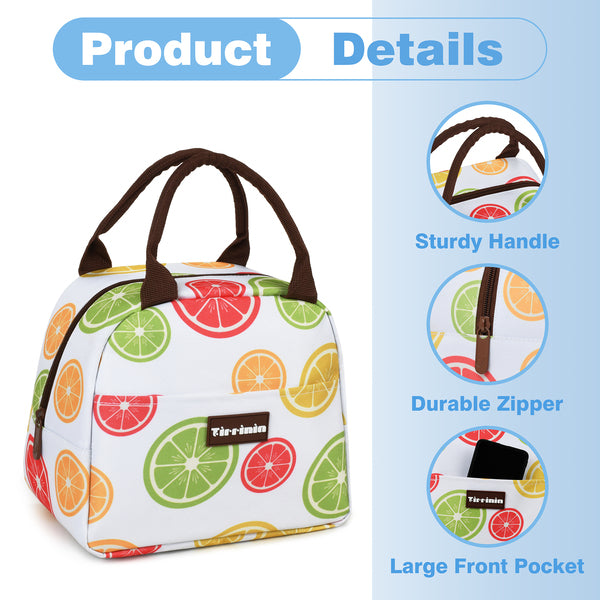 Tirrinia Small Insulated Lunch Cooler Bag for Kids close-up detail