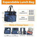 Tirrinia Large Capacity Expandable Insulated Lunch Bag detail view