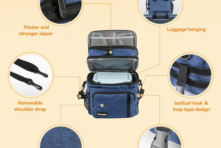 Tirrinia Large Capacity Expandable Insulated Lunch Bag product image 7