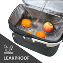 34L Picnic Cooler Basket with Foldable Grocery Bag