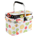 Tirrinia Insulated Picnic Basket with Pattern front view