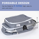 Tirrinia Large Insulated Picnic Basket, 34L Water Resistant & Leakproof Collapsible Portable Cooler Basket Set with Aluminium Handle for Travel,Foldable Grocery Bag, Black