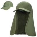Tirrinia Neck Flap Sun Hat with Wide Brim front view