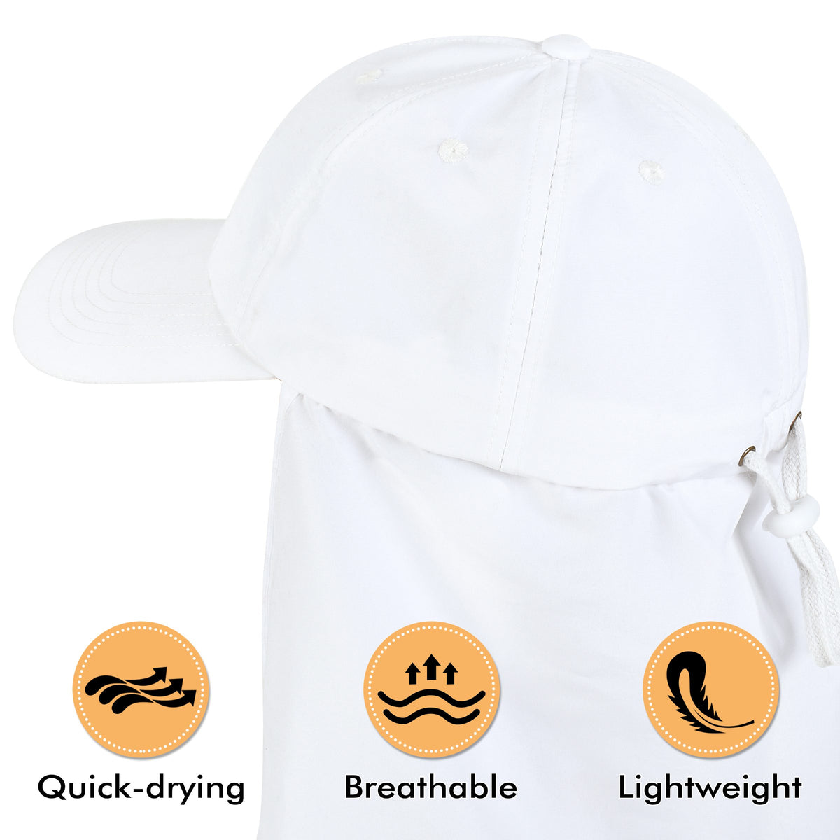 Tirrinia Neck Flap Sun Hat with Wide Brim