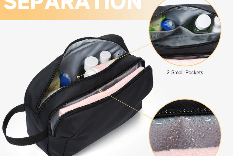 Tirrinia Travel Toiletry Bag – Large Capacity Waterproof Makeup & Toiletry Organizer side view