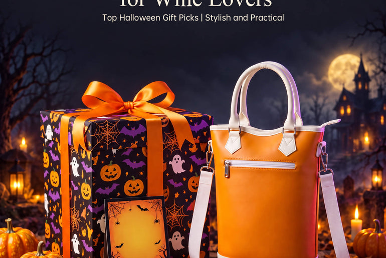 Tirrinia 2 Bottle Wine Gift Tote with Corkscrew for Outdoor