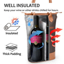 Tirrinia 2 Bottle Wine Bag Holder for Gift front view