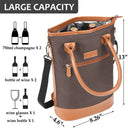 Tirrinia 2 Bottle Wine Bag Holder for Gift back view