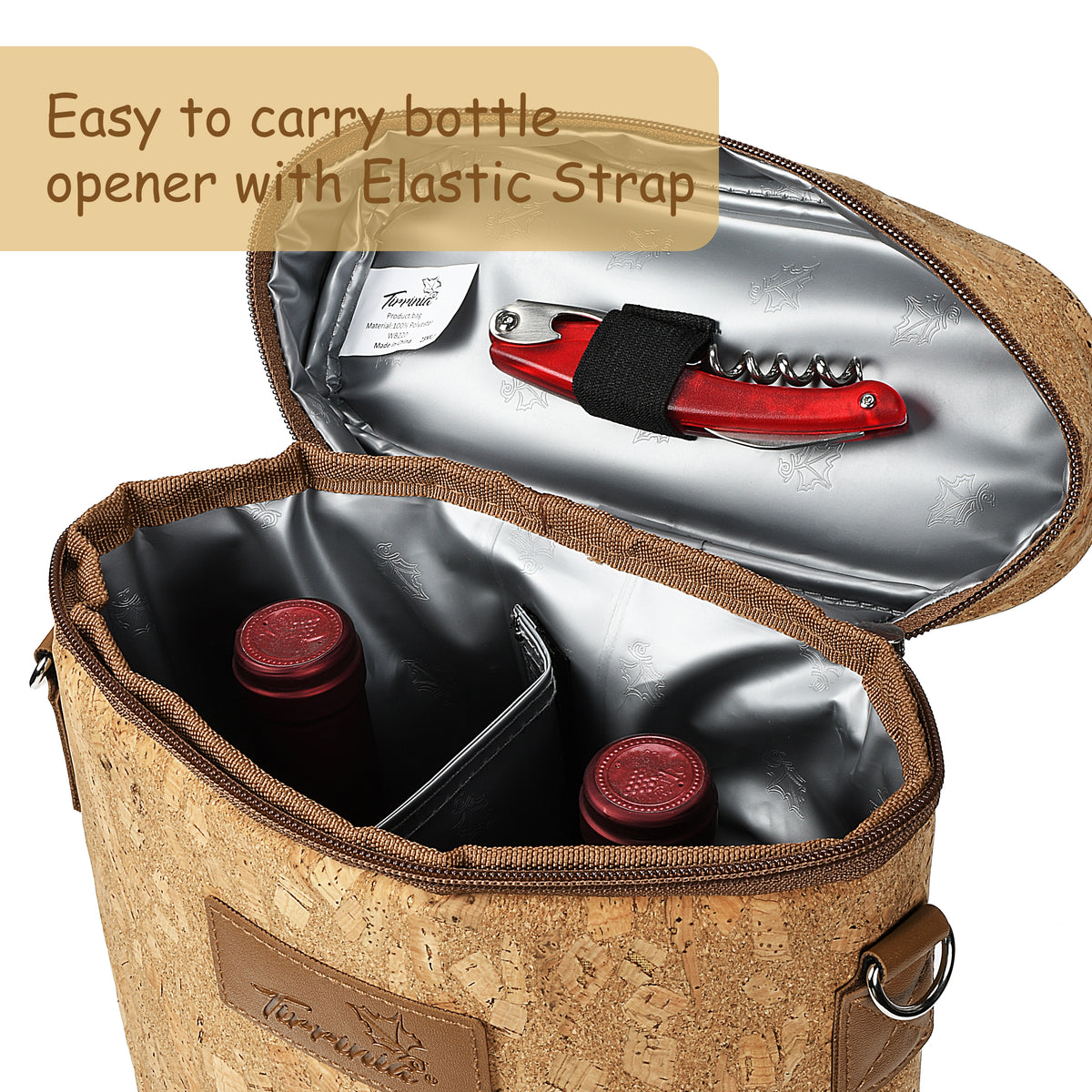 Tirrinia 2 Bottle Insulated Wine Bag – Stylish Wine Tote for Travel, Picnic & Gifting product image 9