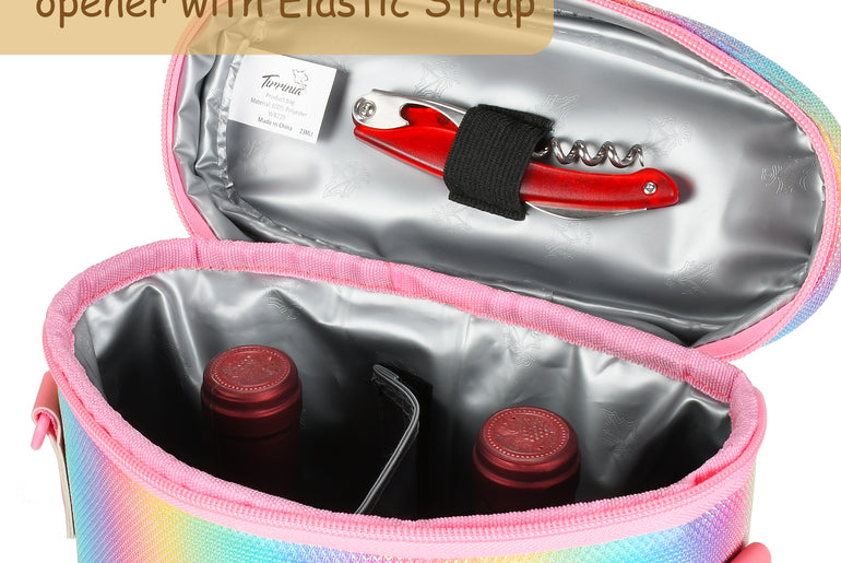 Tirrinia 2 Bottle Insulated Wine Bag – Stylish Wine Tote for Travel, Picnic & Gifting product image 16