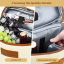 Tirrinia 2 Bottle Wine Gift Tote Carrier with Pocket
