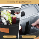 Tirrinia 2 Bottle Wine Gift Tote Carrier with Pocket product image 10
