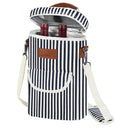 Tirrinia 2 Bottle Wine Gift Tote Carrier with Pocket side view