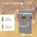 Tirrinia 2 Bottle Wine Gift Tote Carrier with Pocket product image 22