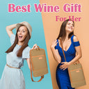 Tirrinia 2 Bottle Insulated Wine Cooler Bag for Beach