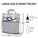 Tirrinia Insulated 3 Bottle Wine Carrier with Corkscrew product image 5