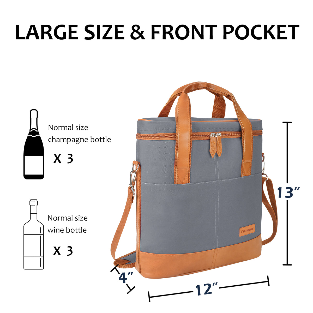 Tirrinia 3 Bottle Wine Carrier for Air Travel product image 17