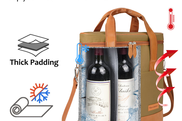 Tirrinia 3 Bottle Wine Carrier for Air Travel product image 6