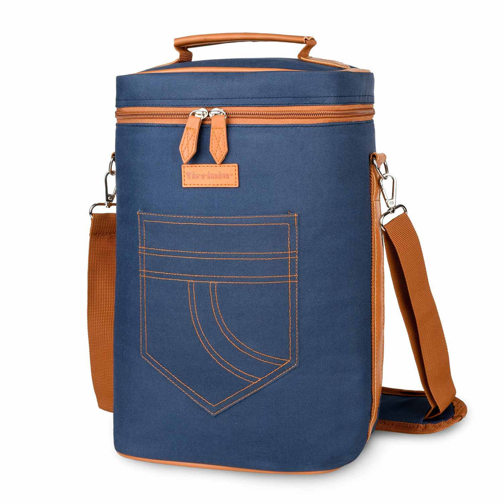 Tirrinia 4 Bottle Wine Cooler Bag for Dinner Party