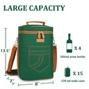 Tirrinia 4 Bottle Wine Cooler Bag for Dinner Party