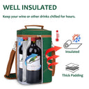 Tirrinia 4 Bottle Wine Cooler Bag for Dinner Party