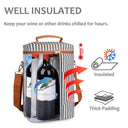 Tirrinia 4 Bottle Wine Cooler Bag for Dinner Party