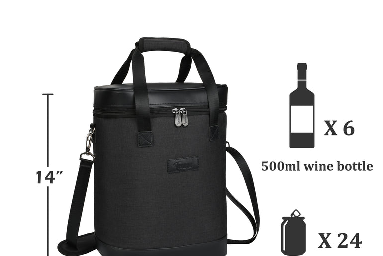 Tirrinia 6 Bottle Wine Cooler Carrier for Winery
