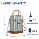 Tirrinia 6 Bottle Wine Cooler Carrier for Winery front view