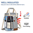 Tirrinia 6 Bottle Wine Cooler Carrier for Winery side view