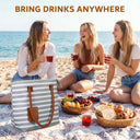 1.5L Wine Purse with Hidden Spout & Wine Bladder – Insulated Wine Tote Bag, Reusable Wine Travel Bag for Picnics, Beach & Parties