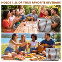 1.5L Wine Purse with Hidden Spout & Wine Bladder – Insulated Wine Tote Bag, Reusable Wine Travel Bag for Picnics, Beach & Parties