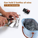 1.5L Wine Purse with Hidden Spout & Wine Bladder – Insulated Wine Tote Bag, Reusable Wine Travel Bag for Picnics, Beach & Parties