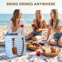 1.5L Wine Purse with Hidden Spout & Wine Bladder – Insulated Wine Tote Bag, Reusable Wine Travel Bag for Picnics, Beach & Parties