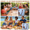 1.5L Wine Purse with Hidden Spout & Wine Bladder – Insulated Wine Tote Bag, Reusable Wine Travel Bag for Picnics, Beach & Parties