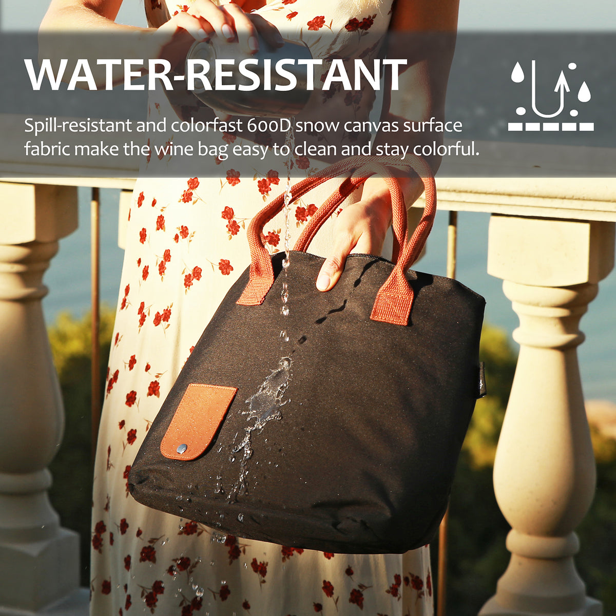 1.5L Wine Purse with Hidden Spout & Wine Bladder – Insulated Wine Tote Bag, Reusable Wine Travel Bag for Picnics, Beach & Parties
