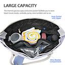 1.5L Wine Purse with Hidden Spout & Wine Bladder – Insulated Wine Tote Bag, Reusable Wine Travel Bag for Picnics, Beach & Parties
