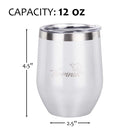 Tirrinia Insulated Wine Tumbler size chart