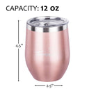 Tirrinia Insulated Wine Tumbler size chart