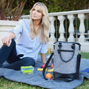 Tirrinia 2 Bottle Wine Gift Tote with Corkscrew for Outdoor