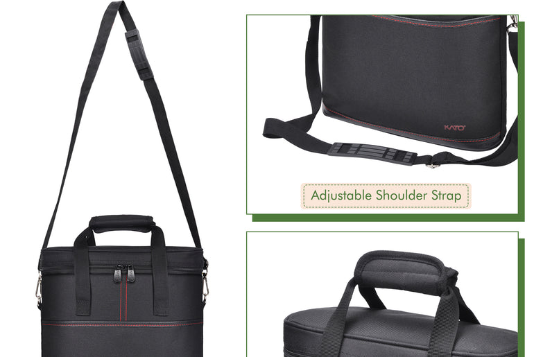 Tirrinia 3 Bottle Insulated Wine Tote Bag with Corkscrew