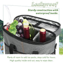 Tirrinia 3 Bottle Insulated Wine Tote Bag with Corkscrew