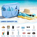 Tirrinia Extra Large Beach Tote Bag – Waterproof Travel Tote with Wet & Dry Separation newarrivals style