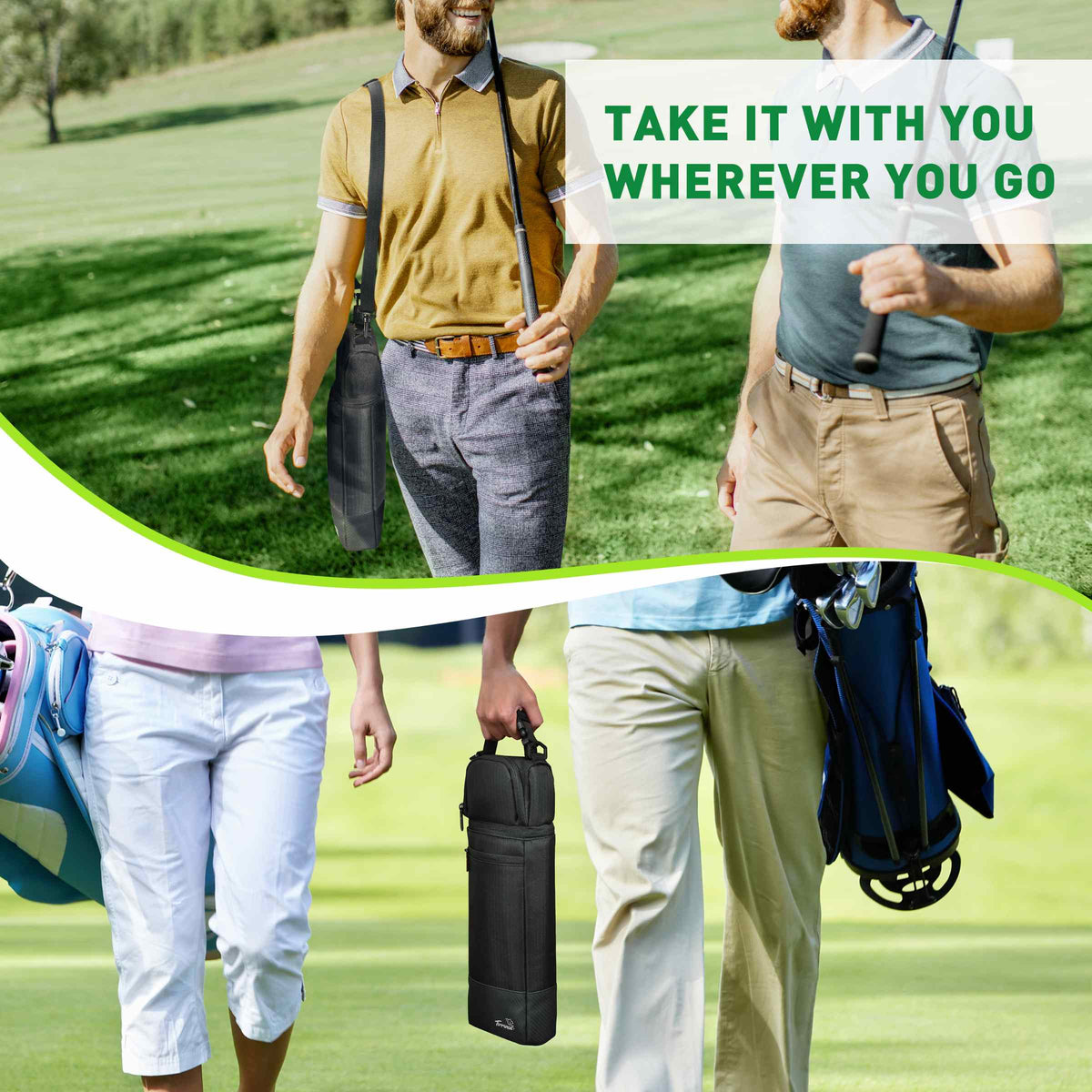 Tirrinia Insulated Golf Cooler Bag side view