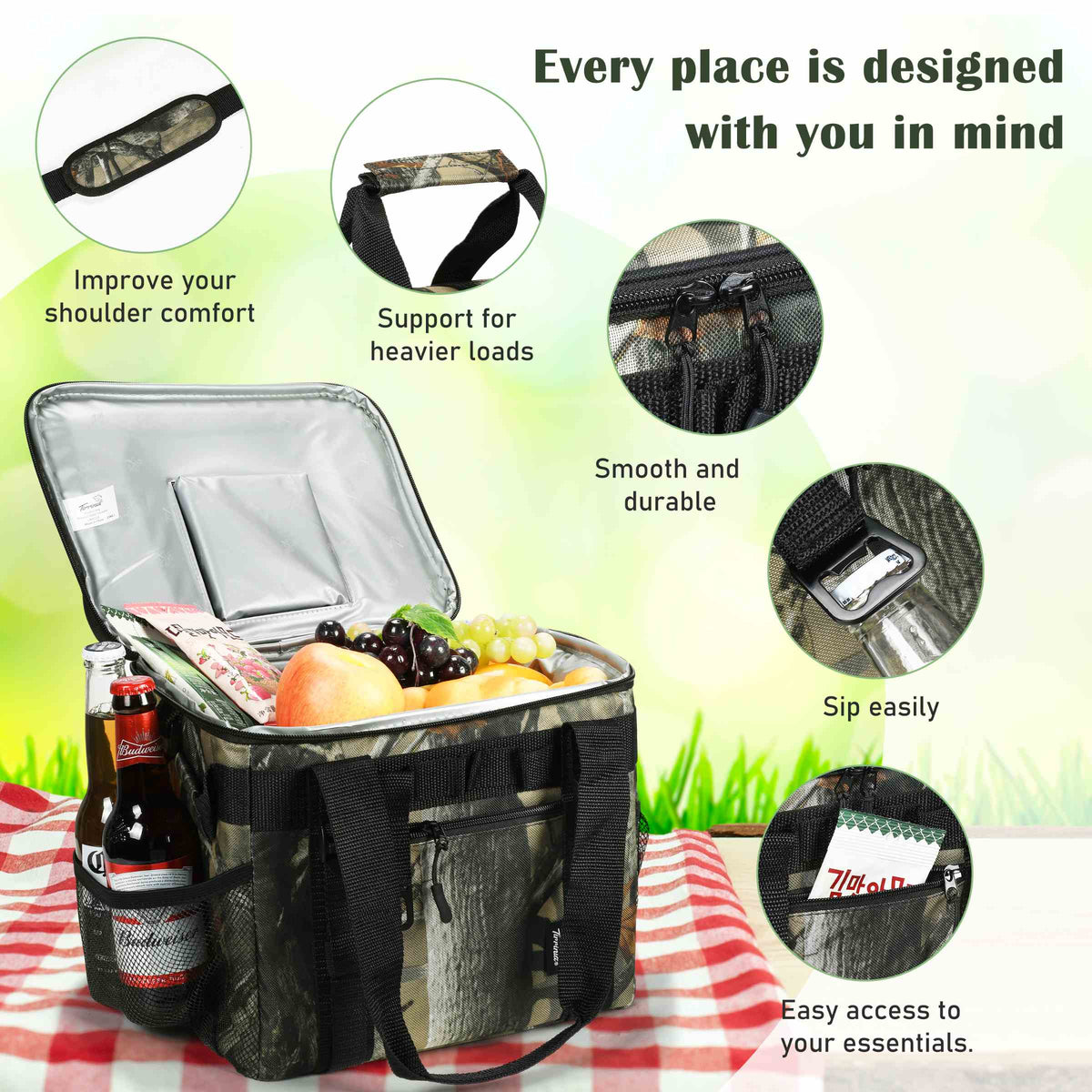 Tirrinia Quick-Access Cooler Bag with Velcro Top product image 18