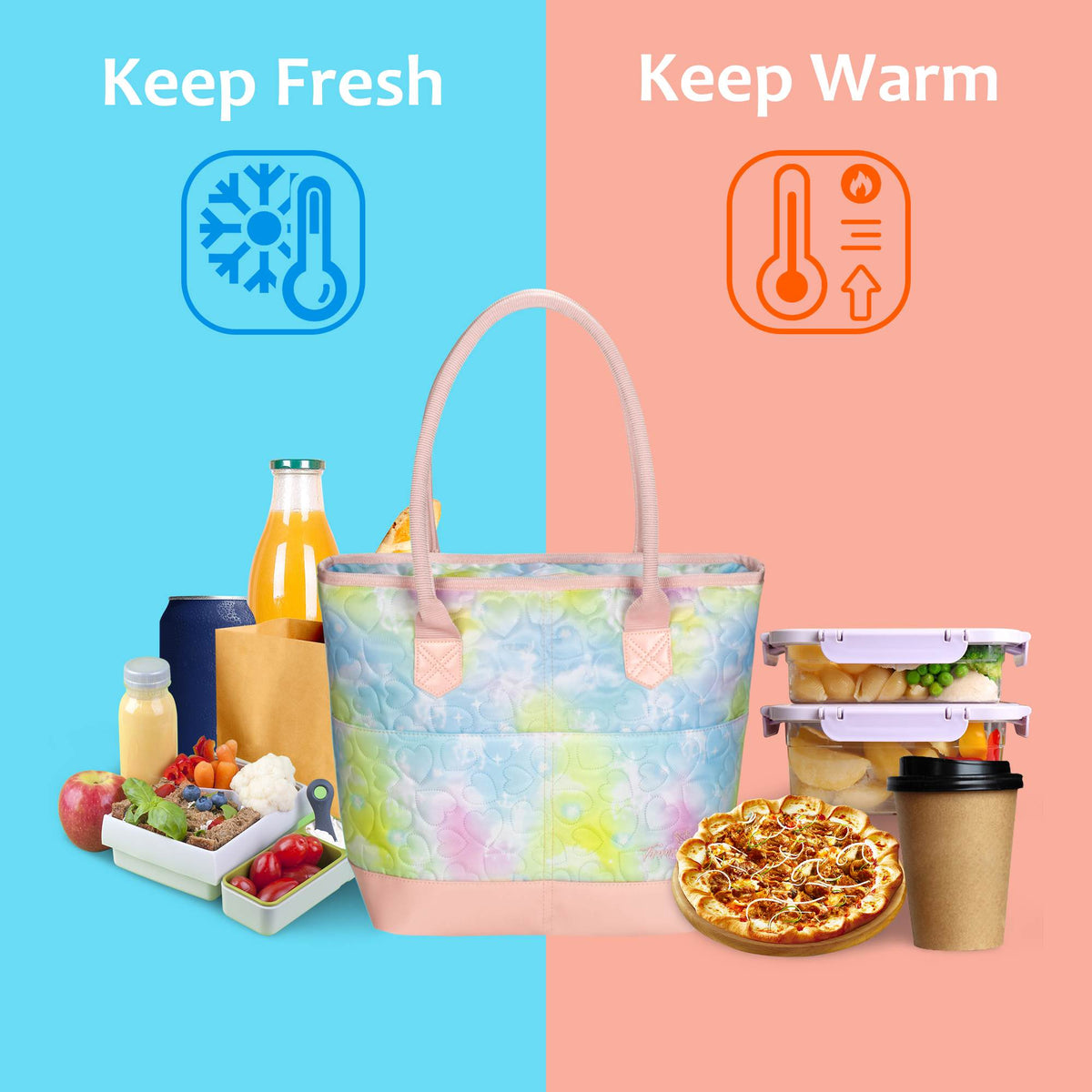 Tirrinia Insulated Women Cooler Tote Bag